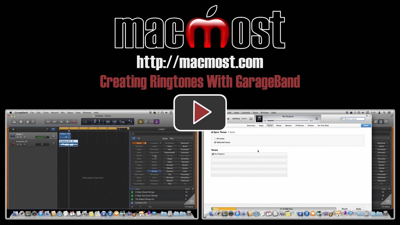 Create ringtone with garageband mac software